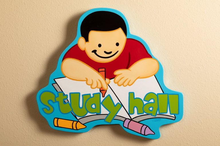 Study Hall Sign
