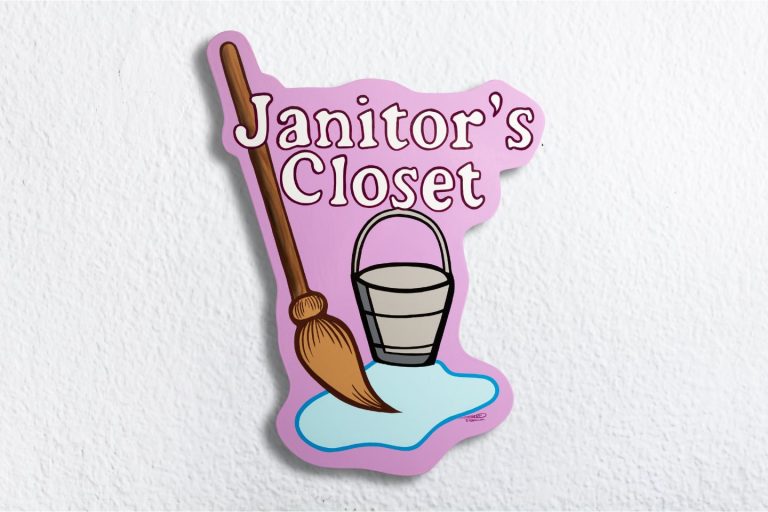 Janitors Closet sign