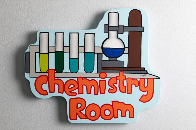 Chemistry Room sign