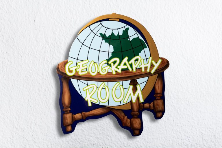 Geography Room Sign